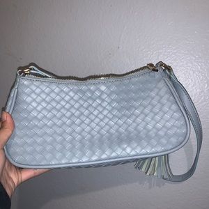 Blue shoulder bag